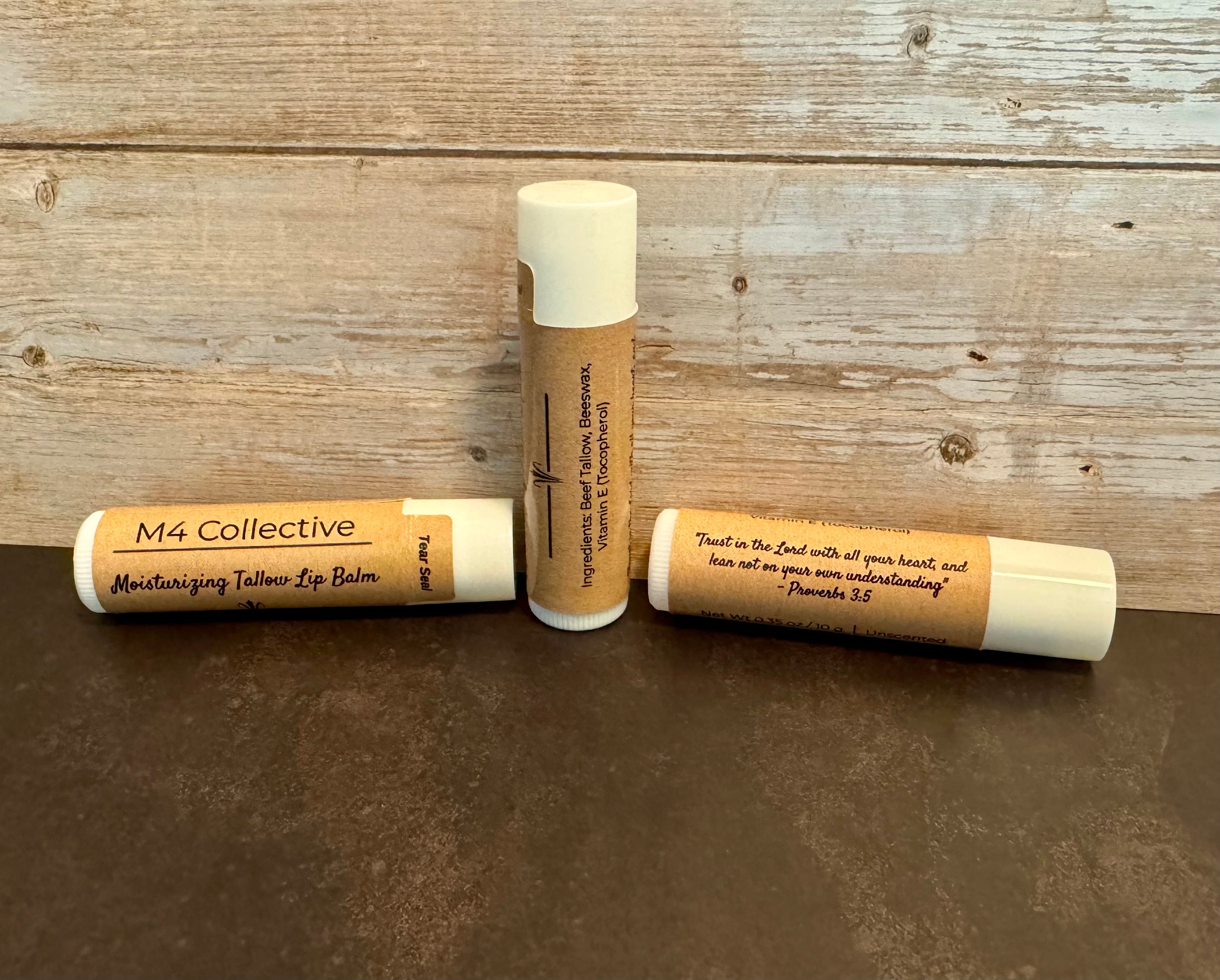 Nourishing Unscented Tallow Lip Balm
